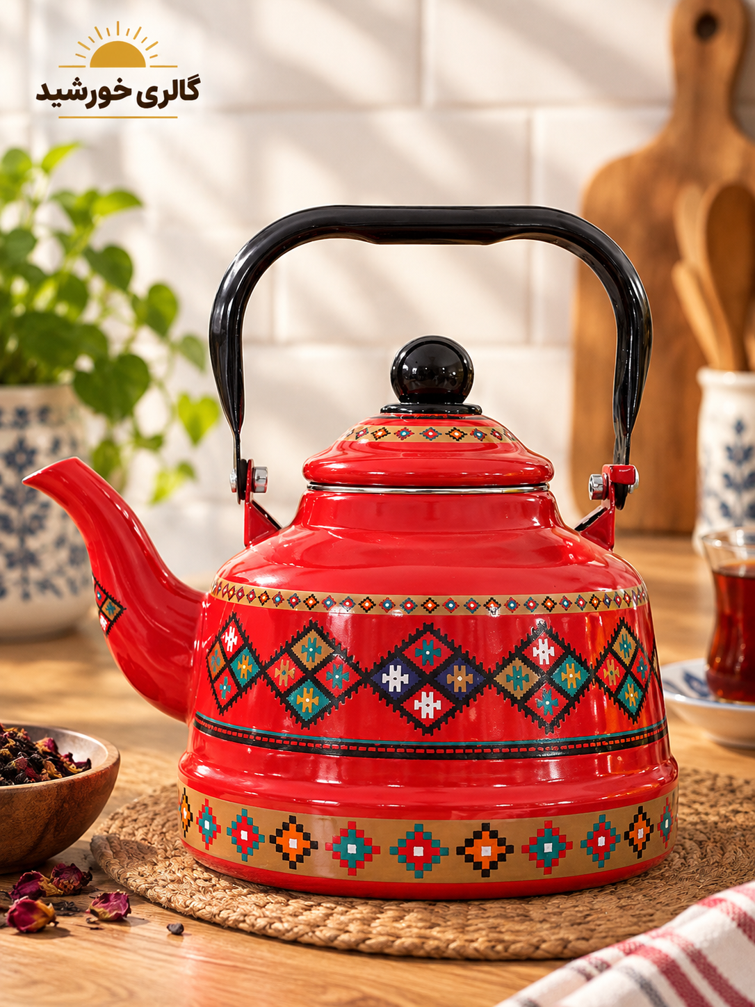 کتری لعابی ۱/۷ لیتری وارداتی