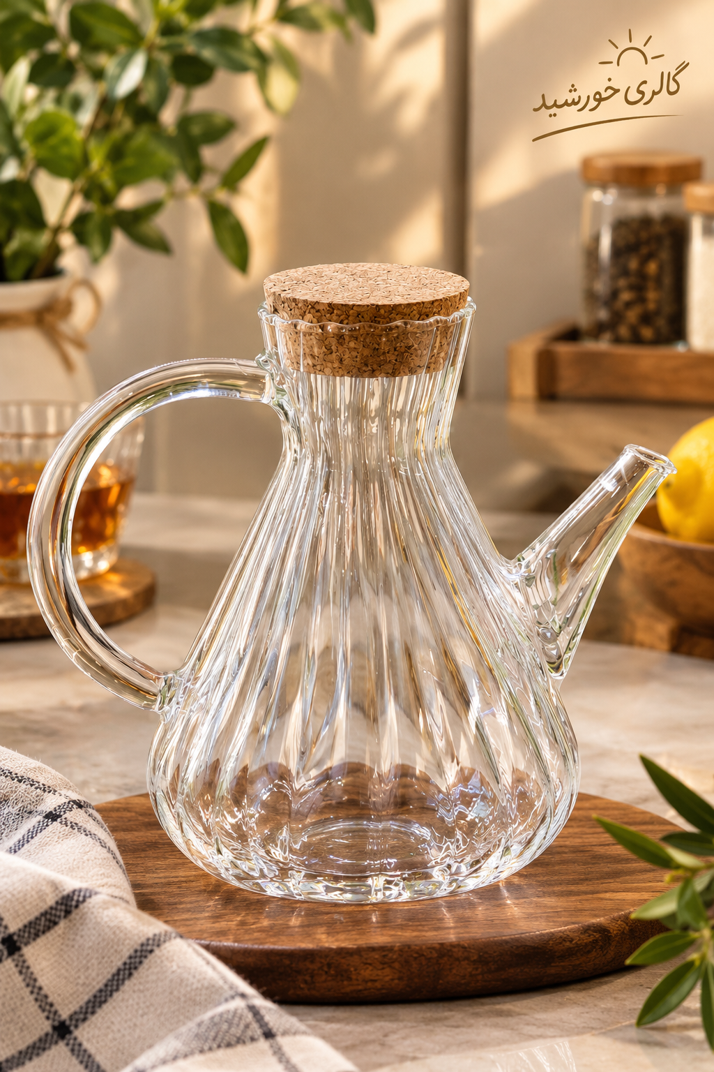 قوری و روغن ریز پیرکس ۶۰۰ میل شعله مشتقیم